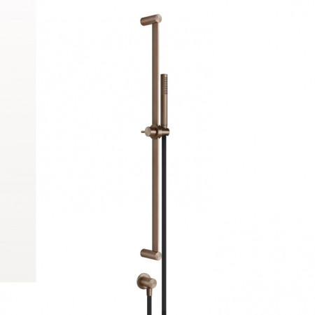 Gessi 316 Bath-Shower zestaw prysznicowy ze słuchawką anticalc 1,50 m wężem i wylotem wody Copper Brushed PVD
