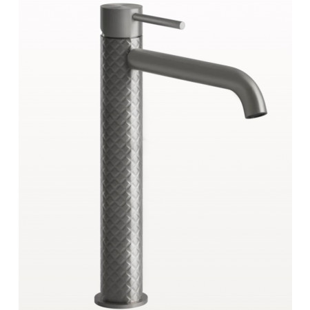 Gessi 316 Intreccio Bateria umywalkowa wysoka długa wylewka bez odpływu Steel Brushed