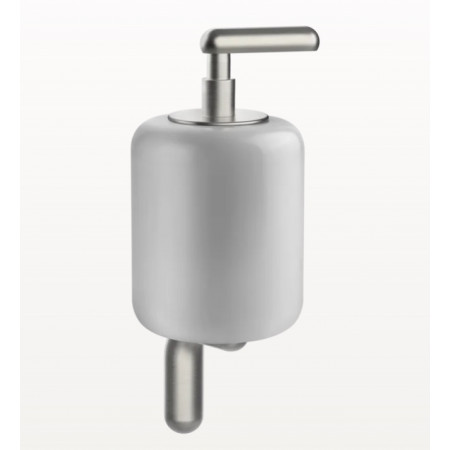 Gessi Goccia Accessories Dozownik mydła w płynie ścienny biały Chrome Brushed