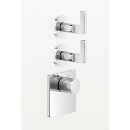 Gessi Inciso Shower bateria podtynkowa termostatyczna o dużym przepływie montaż pion/poziom 2-drożna Chrome
