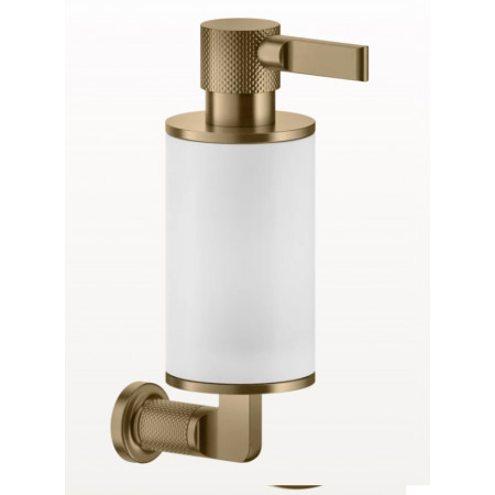 Gessi Inciso Accessories Dozownik mydła w płynie ścienny biały Warm Bronze Br. PVD
