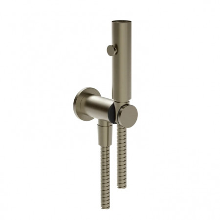 Gessi Natrysk ścienny z przyciskiem wyłączającym i przyłączem 1/2" Finox Brushed Nickel