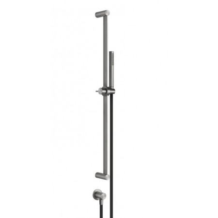 Gessi 316 Bath-Shower zestaw prysznicowy ze słuchawką anticalc 1,50 m wężem i wylotem wody Steel Brushed