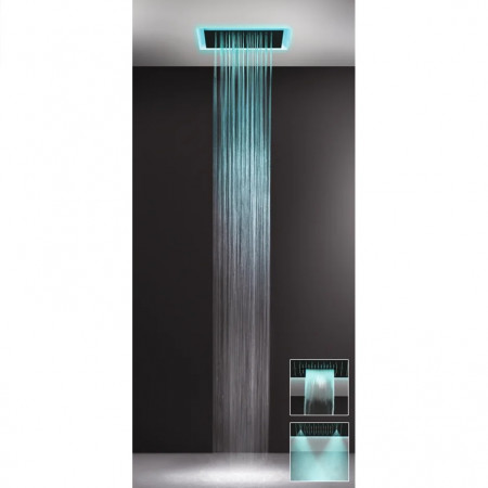Gessi Afilo System prysznicowy podtynkowy z deszczownicą 500x500 Matte White