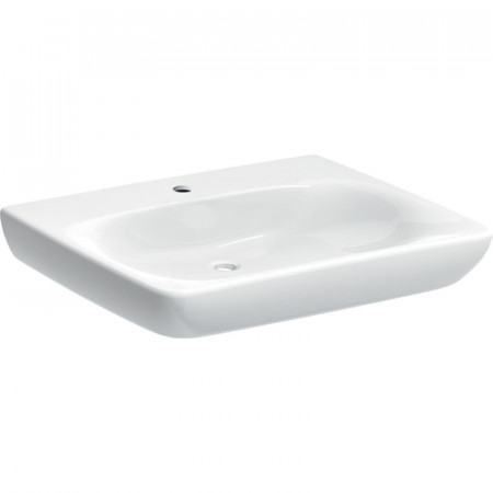 Geberit Selnova Comfort umywalka dla niepełnosprawnych 55x55cm z otworem bez przelewu