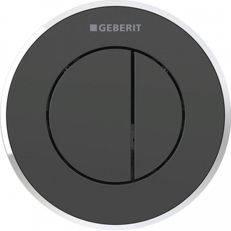 Geberit Typ 10 Elektroniczny zestaw uruchamiający WC, IR, Sigma 12cm, czarny mat, easy-to-clean