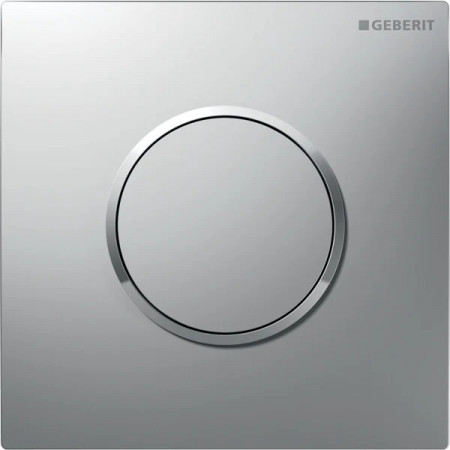 Geberit Typ 10 pneumatyczny zawór spłukujący do pisuaru, ręczny, chrom mat, easy-to-clean