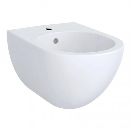 Geberit Acanto Bidet wiszący, B35cm, H29cm, T51cm, ukryte mocowania, z przelewem, z otworem na baterię, KeraTect
