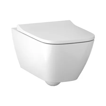 Geberit Smyle Square Zestaw wiszącej miski WC z deską wolnoopadającą biały