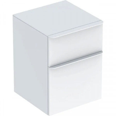 Geberit Smyle Square Szafka boczna, B45cm, H60cm, T47cm, z dwoma szufladami, sand grey