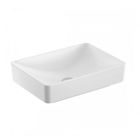 Geberit Variform Umywalka stawiana na blat, prostokątna, B55cm, H15.8cm, T40cm, bez przelewu, bez otworu na baterię, KeraTect