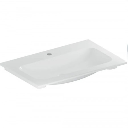 Geberit iCon Umywalka meblowa, B60cm, H13cm, T48cm, cienki rant, bez przelewu, z otworem na baterię, KeraTect