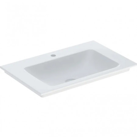 Geberit ONE Umywalka meblowa, odpływ pionowy, B60cm, T48cm, z otworem na baterię, bez przelewu, KeraTect