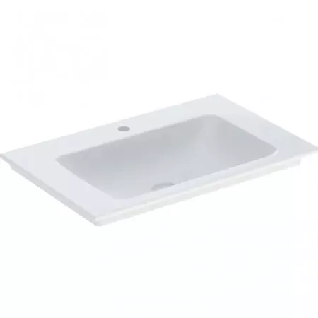Geberit ONE Umywalka meblowa, odpływ pionowy, B60cm, T48cm, z otworem na baterię, bez przelewu, KeraTect