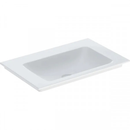 Geberit ONE Umywalka meblowa, odpływ pionowy, B75cm, T48cm, bez otworu, bez przelewu, KeraTect