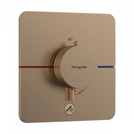 Hansgrohe ShowerSelect Comfort Q Bateria termostat podtynkowa do 1 odbiornika z dodatkowym wyjściem Brąz Szczotkowany