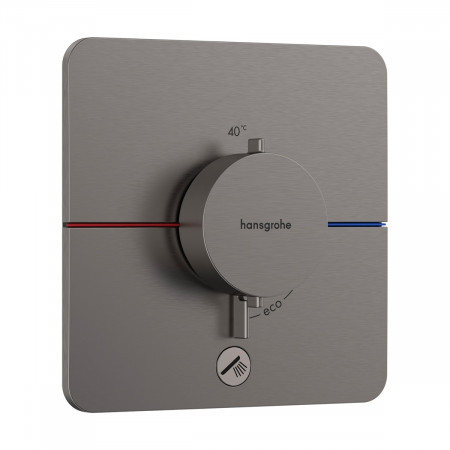 Hansgrohe ShowerSelect Comfort Q Bateria termostat podtynkowa do 1 odbiornika z dodatkowym wyjściem Czarny Chrom Szczotkowany
