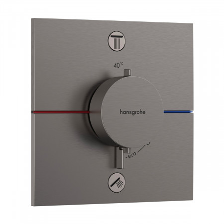 Hansgrohe ShowerSelect Comfort E Bateria termostat podtynkowa do 2 odbiorników Czarny Chrom Szczotkowany