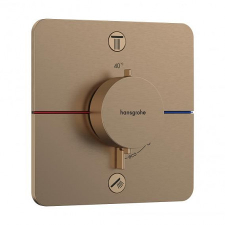 Hansgrohe ShowerSelect Comfort Q Bateria termostatyczna, podtynkowa do 2 odbiorników Brąz Szczotkowany