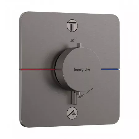 Hansgrohe ShowerSelect Comfort Q Bateria termostat podtynkowa do 2 odbiorników Czarny Chrom Szczotkowany