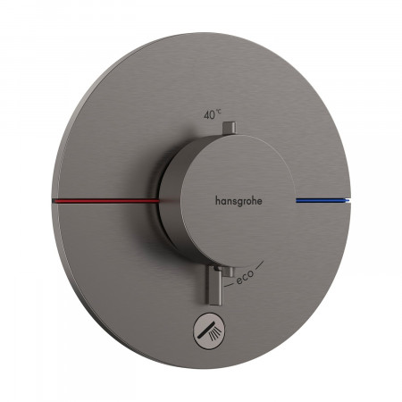 Hansgrohe ShowerSelect Comfort S Bateria termostat podtynkowa do 1 odbiornika z dodatkowym wyjściem Czarny Chrom Szczotkowany