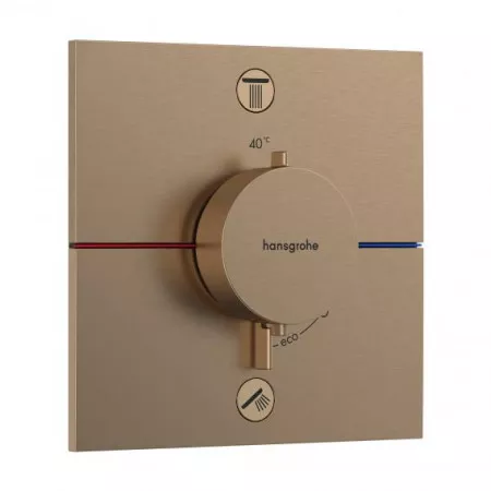 Hansgrohe ShowerSelect Comfort E Bateria termostat podtynkowa do 2 odbiorników Brąz Szczotkowany