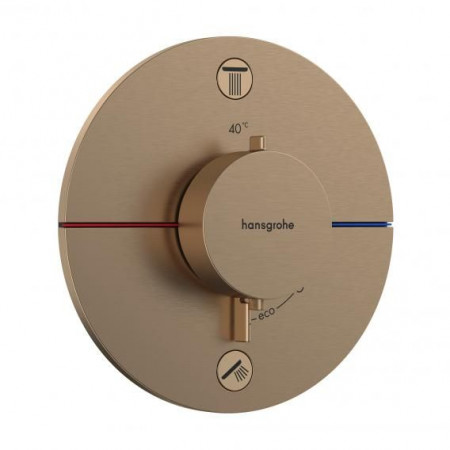 Hansgrohe ShowerSelect Comfort S Bateria termostatyczna, podtynkowa do 2 odbiorników Brąz Szczotkowany