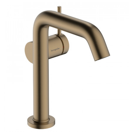 Hansgrohe Tecturis S bateria umywalkowa 150 Fine CoolStart z korkiem Push-Open Brąz Szczotkowany