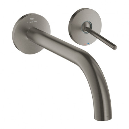 Grohe Atrio Classic 2-otworowa bateria umywalkowa podtynkowa, wylewka 221 mm, brushed hard graphite