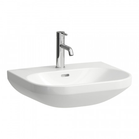 Laufen Lua umywalka ścienna 550 x 460 mmz otworem na baterie, z otworem przelewowym