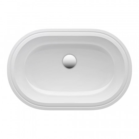 Laufen Savoy umywalka podblatowa owalna 510 x 310 mmbez otworu na bateriez kompletnie szkliwi
