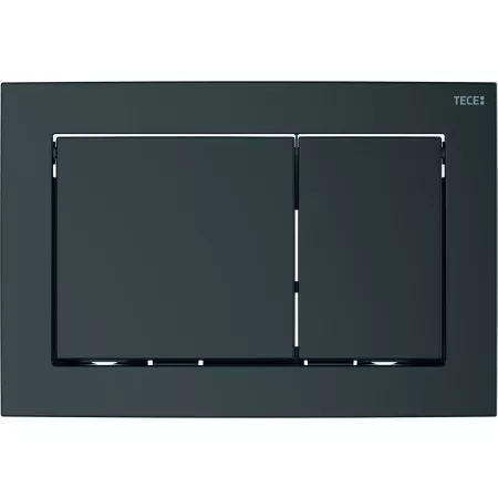 Tece Base przycisk spłukujący do WC z tworzywa, czarny matowy