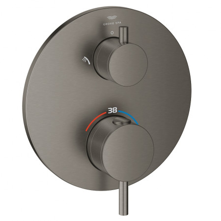 Grohe Spa Atrio Bateria wannowo-prysznicowa termostatyczna brushed hard graphite