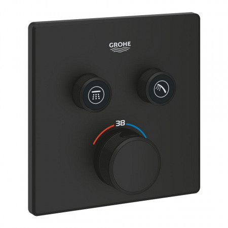 Grohe bateria termostatyczna do obsługi dwóch wyjść Grohtherm SmartControl czarny