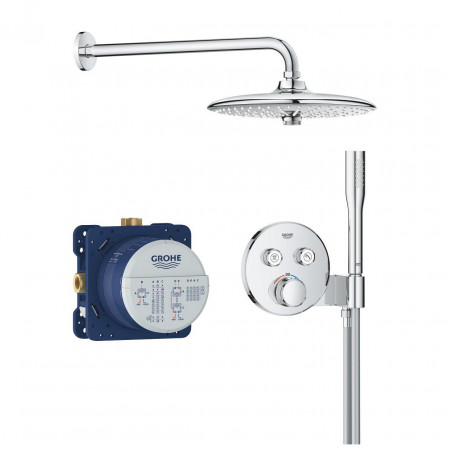 Grohe Grohtherm SmartControl zestaw podtynkowy prysznicowy 2 func deszczownica 260 chrom