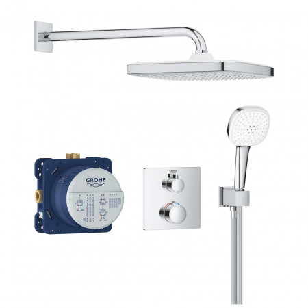 Grohe Grohtherm zestaw podtynkowy prysznicowy 2 func deszczownica 250 chrom