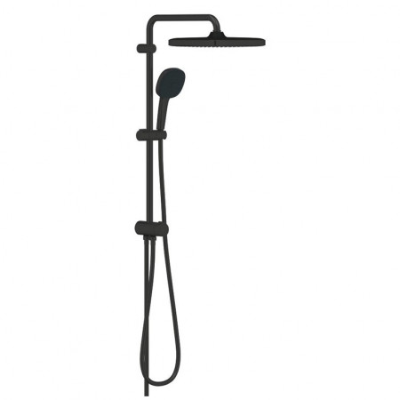 Grohe Tempesta System 250 Cube System prysznicowy z przełącznikiem do montażu ściennego czarny mat