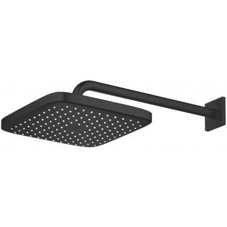 Grohe Tempesta 250 Cube Deszczownica z ramieniem 380 mm, 1 strumień czarny mat