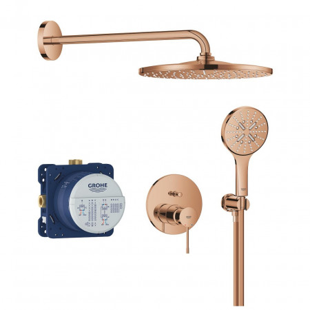 Grohe Essence zestaw podtynkowy prysznicowy 2 func deszczownica 310 warm sunset