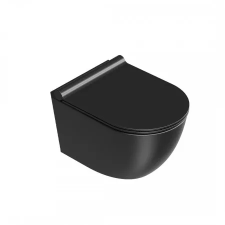 Catalano Sfera miska WC 50cm wisząca bez kołnierza +śruby mocujące czarny mat