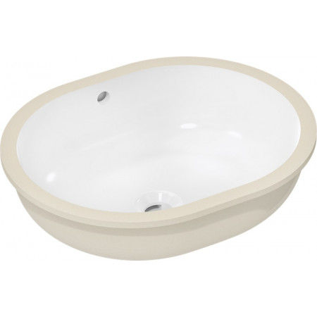 Hansgrohe Xuniva U Umywalka podblatowa 450/350 b/o na bat. z przelewem SmartClean biały