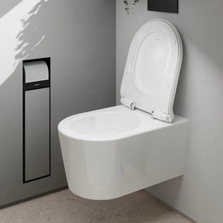 Hansgrohe EluPura S Miska wisząca WC 540 bezrant. AquaHelix Flush SmartClean z deską WC SoftClose QuickRelease Slim biały