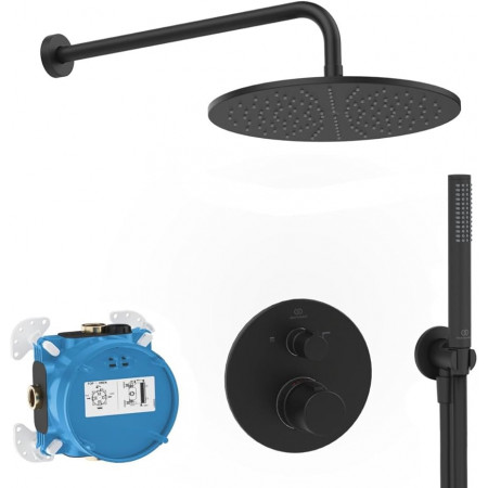 Ideal Standard Ceratherm t100 zestaw term podtynkowy prysznicowy deszczownica 30 czarny