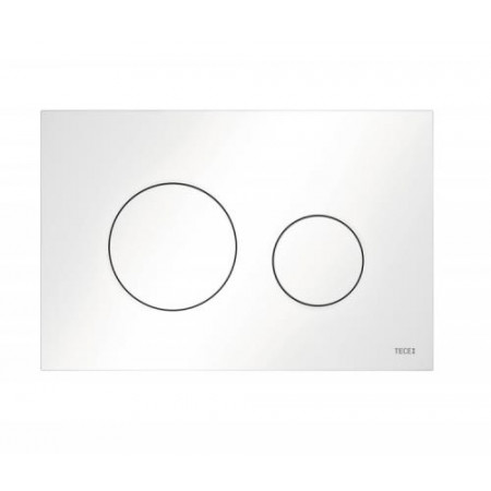 TECE Loop - przycisk spłukujący do WC z tworzywa, biały - 823387_O1