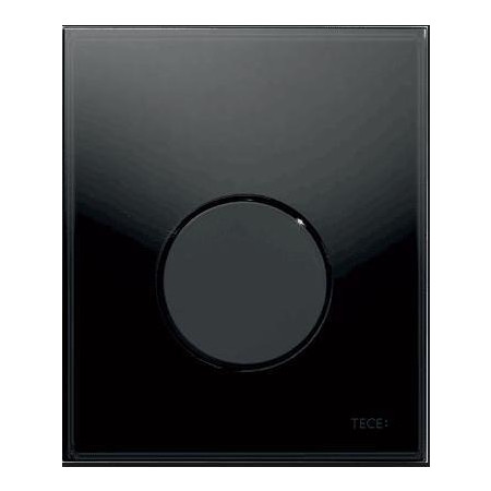 Tece Loop przycisk spłukujący ze szkła do pisuaru, szkło czarne, przycisk czarny - 164274_O1