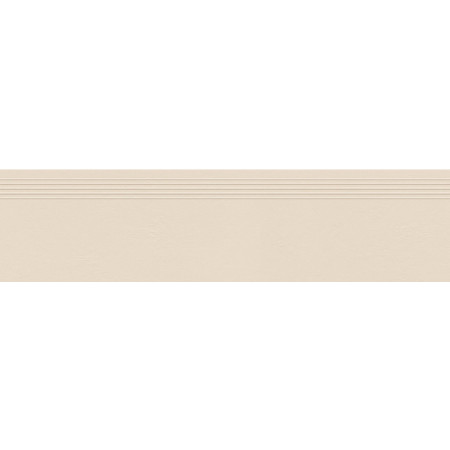 Tubądzin Stopnica podłogowa Industrio Ivory MAT 119,8x29,6x0,8 Gat.1