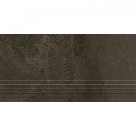 Tubądzin Stopnica podłogowa Grand Cave brown 59,8x29,6x0,8 Gat.1