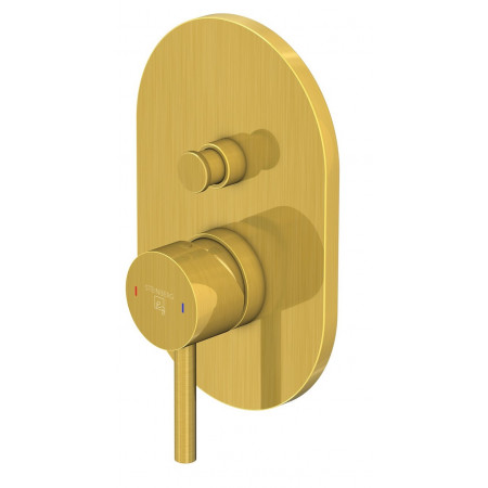 Finish set for single lever bath/shower mixer with automatic diverter