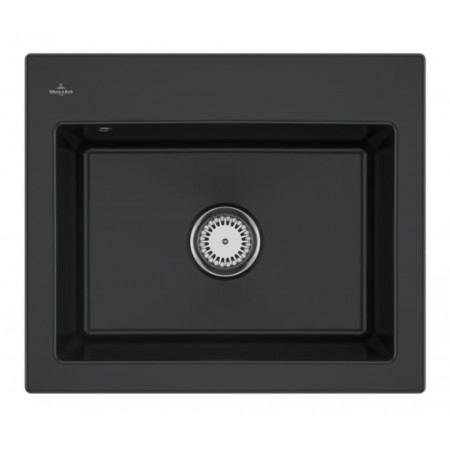 Villeroy & Boch Subway 60 S zlewozmywak wbudowany 600 x 510 mm Pure Black