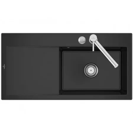 Villeroy & Boch Subway Style 60 zlewozmywak wbudowany 1000 x 510 mm Pure Black